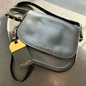 Marc Jacob’s black crossbody purse gold hardware